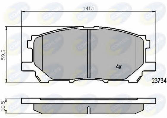 CBP01750 Comline Тормозные колодки дисковые, комплект