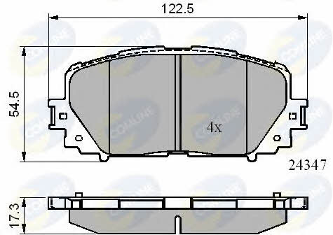 Comline CBP01767 Гальмівні колодки, комплект CBP01767: Купити в Україні - Добра ціна на EXIST.UA!