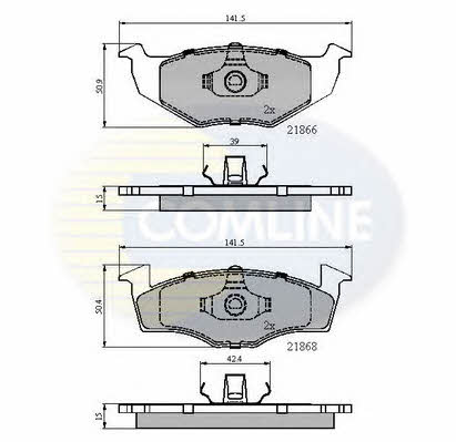 CBP0180 Comline Тормозные колодки дисковые, комплект
