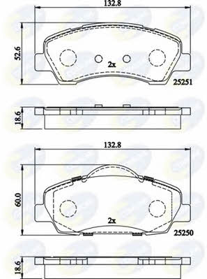 CBP02199 Comline Тормозные колодки дисковые, комплект