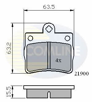 CBP0220 Comline Тормозные колодки дисковые, комплект