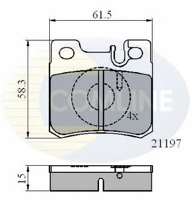CBP0226 Comline Тормозные колодки дисковые, комплект