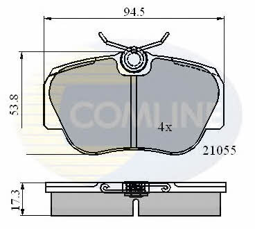 CBP0328 Comline Тормозные колодки дисковые, комплект