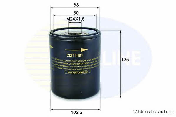 Comline CIZ11491 Фільтр масляний CIZ11491: Купити в Україні - Добра ціна на EXIST.UA!