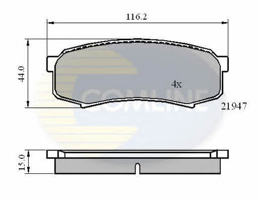 CBP0404 Comline Тормозные колодки дисковые, комплект
