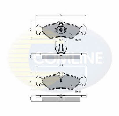 CBP0453 Comline Тормозные колодки дисковые, комплект