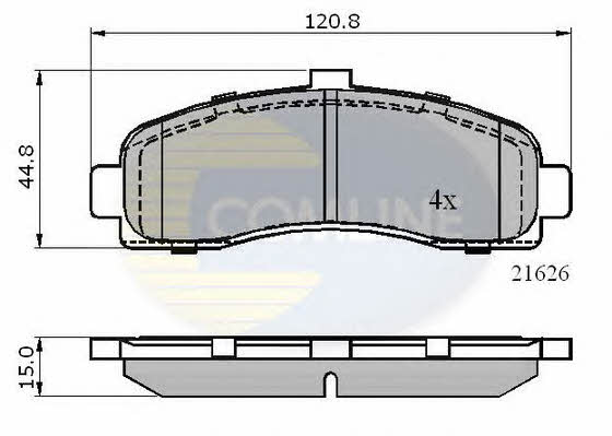 CBP0508 Comline Тормозные колодки дисковые, комплект