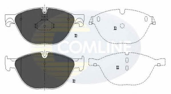 Comline CBP06017 Гальмівні колодки, комплект CBP06017: Приваблива ціна - Купити в Україні на EXIST.UA!