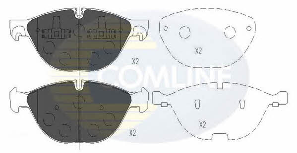 Comline CBP06021 Гальмівні колодки, комплект CBP06021: Купити в Україні - Добра ціна на EXIST.UA!