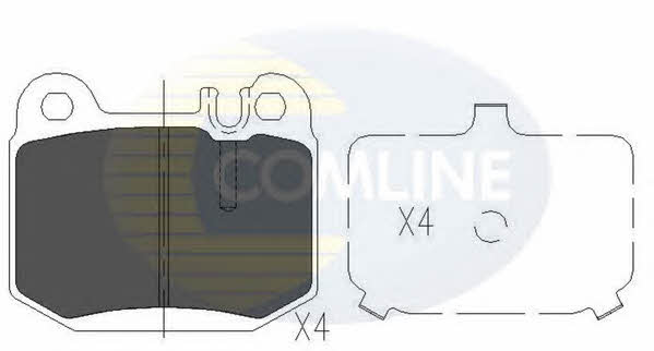 Comline CBP06025 Гальмівні колодки, комплект CBP06025: Купити в Україні - Добра ціна на EXIST.UA!