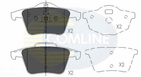 Comline CBP06027 Гальмівні колодки, комплект CBP06027: Купити в Україні - Добра ціна на EXIST.UA!