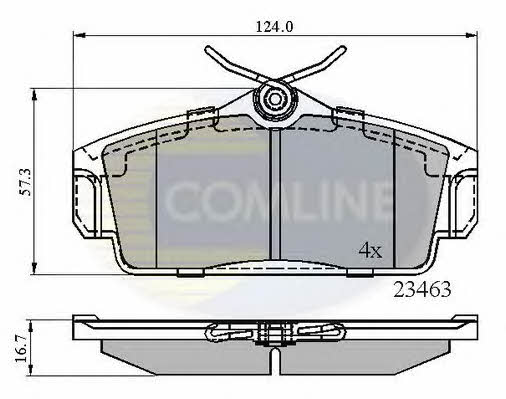 CBP0740 Comline Тормозные колодки дисковые, комплект
