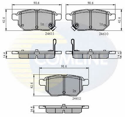 Comline CBP31579 Гальмівні колодки, комплект CBP31579: Купити в Україні - Добра ціна на EXIST.UA!