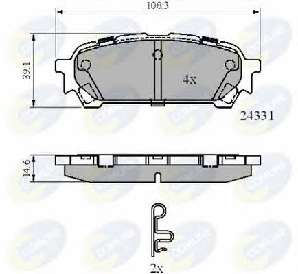 CBP31775 Comline Тормозные колодки дисковые, комплект