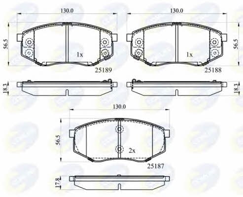 Comline CBP32194 Тормозные колодки дисковые, комплект CBP32194: Отличная цена - Купить в Украине на EXIST.UA! CBP32194 Comline Тормозные колодки дисковые, комплект