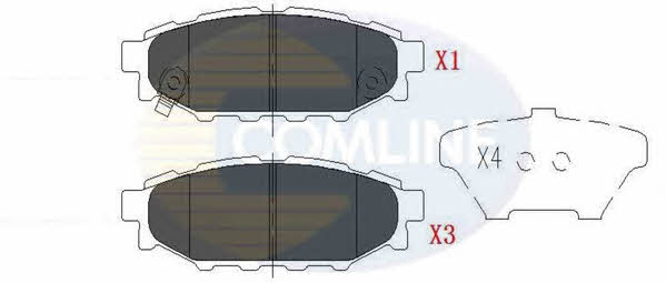 Comline CBP36052 Гальмівні колодки, комплект CBP36052: Купити в Україні - Добра ціна на EXIST.UA!