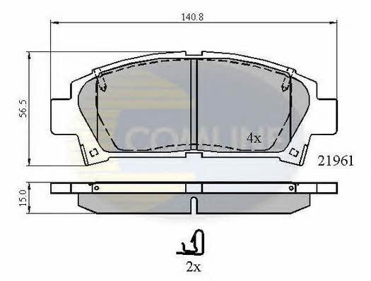 CBP3713 Comline Тормозные колодки дисковые, комплект