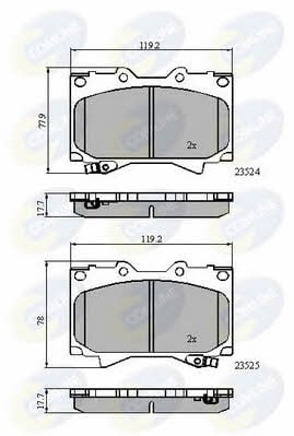 Comline CBP3831 Тормозные колодки дисковые, комплект CBP3831: Отличная цена - Купить в Украине на EXIST.UA! CBP3831 Comline Тормозные колодки дисковые, комплект