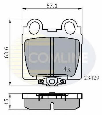 Comline CBP3836 Гальмівні колодки, комплект CBP3836: Купити в Україні - Добра ціна на EXIST.UA!