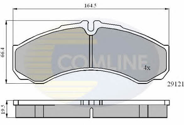 CBP0931 Comline Тормозные колодки дисковые, комплект