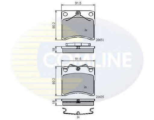CBP0953 Comline Тормозные колодки дисковые, комплект