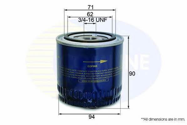 Comline EOF065 Фільтр масляний EOF065: Купити в Україні - Добра ціна на EXIST.UA!
