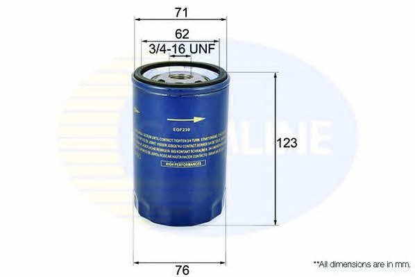 Comline EOF230 Фільтр масляний EOF230: Купити в Україні - Добра ціна на EXIST.UA!
