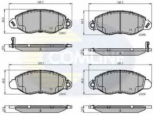 CBP31107 Comline Тормозные колодки дисковые, комплект