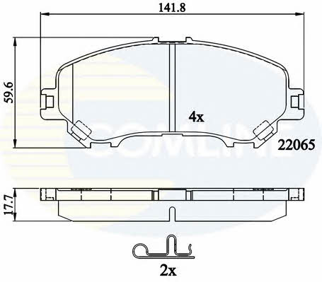 CBP32278 Comline Гальмівні колодки, комплект