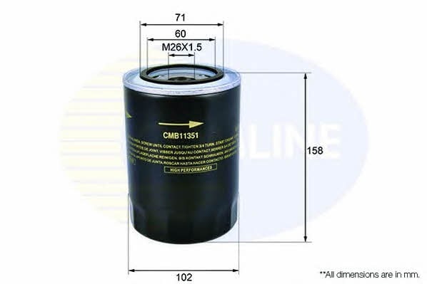 Comline CMB11351 Фільтр масляний CMB11351: Купити в Україні - Добра ціна на EXIST.UA!