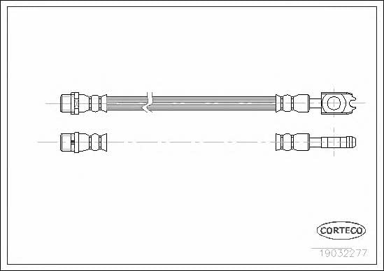 Тормозной шланг Audi A6 (Ауди А6): 19032277 Corteco Тормозной шланг