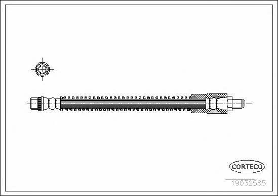 Corteco 19032565 Тормозной шланг 19032565: Отличная цена - Купить в Украине на EXIST.UA! 19032565 Corteco Тормозной шланг
