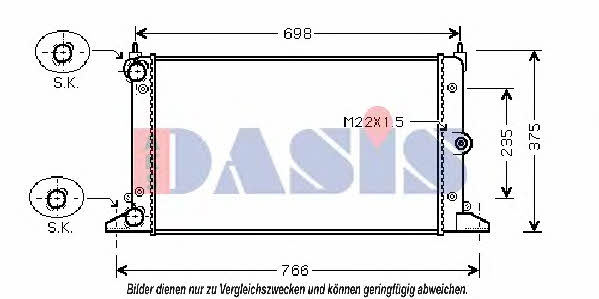 Dasis 041990N Радіатор охолодження двигуна 041990N: Приваблива ціна - Купити в Україні на EXIST.UA!