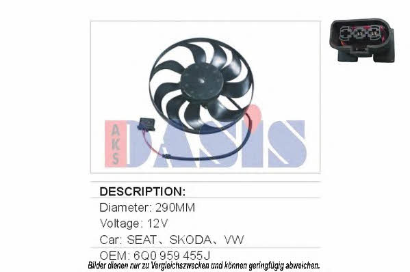 Dasis 048001N Вентилятор радіатора охолодження 048001N: Купити в Україні - Добра ціна на EXIST.UA!