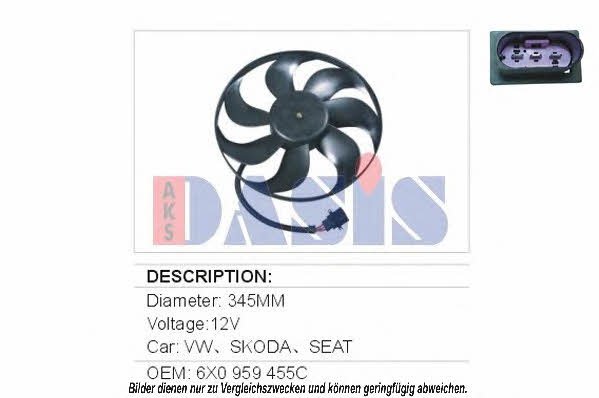 Dasis 048025N Вентилятор радіатора охолодження 048025N: Купити в Україні - Добра ціна на EXIST.UA!