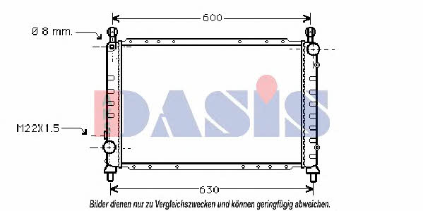 Dasis 010009N Радіатор охолодження двигуна 010009N: Купити в Україні - Добра ціна на EXIST.UA!