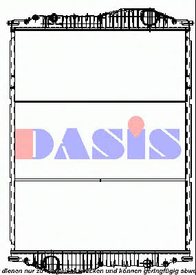 261870N Dasis Радиатор охлаждения двигателя