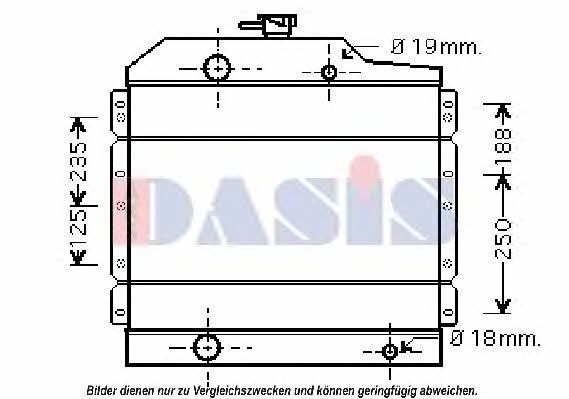 460011N Dasis Радіатор охолодження двигуна