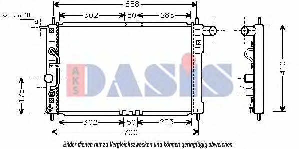 Dasis 510006N Радіатор охолодження двигуна 510006N: Купити в Україні - Добра ціна на EXIST.UA!