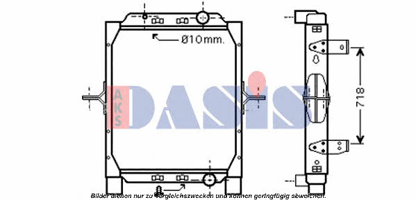 390028N Dasis Радиатор охлаждения двигателя