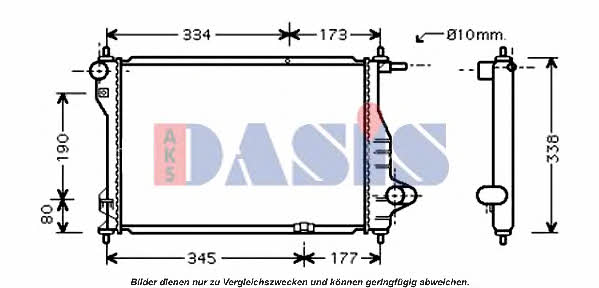 Dasis 520098N Радіатор охолодження двигуна 520098N: Купити в Україні - Добра ціна на EXIST.UA!