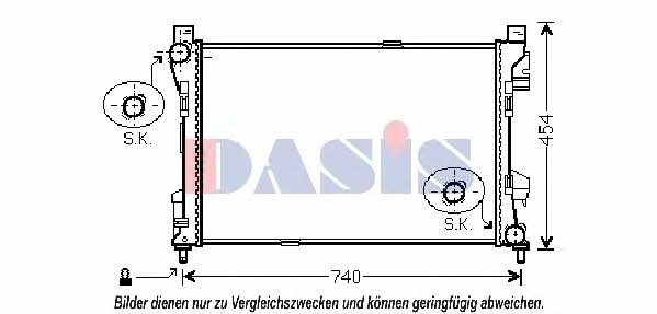 Dasis 120078N Радіатор охолодження двигуна 120078N: Купити в Україні - Добра ціна на EXIST.UA!