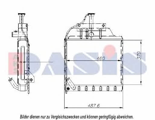 440119N Dasis Радиатор охлаждения двигателя