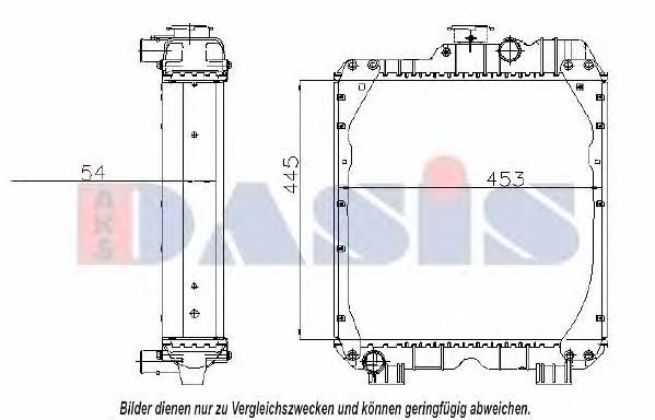440312N Dasis Радиатор охлаждения двигателя