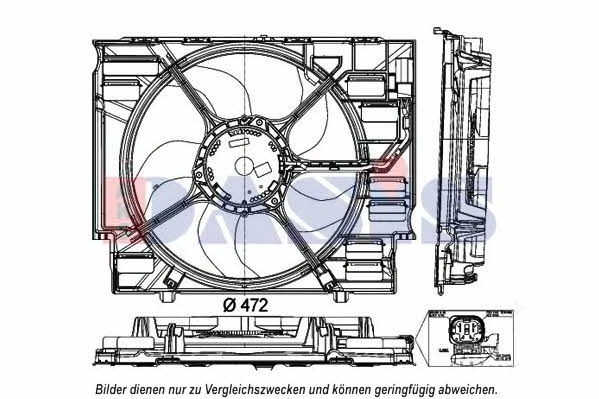 Dasis 058083N Вентилятор радіатора охолодження 058083N: Купити в Україні - Добра ціна на EXIST.UA!