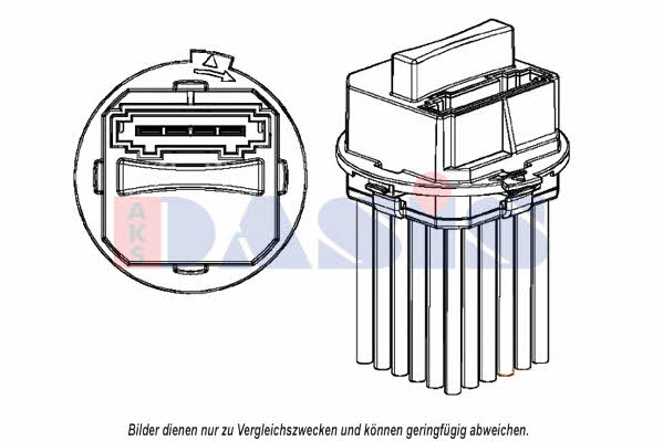 Dasis 700034N Резистор електродвигуна вентилятора 700034N: Купити в Україні - Добра ціна на EXIST.UA!