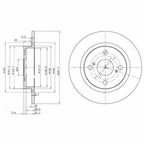 Delphi BG2598 Диск гальмівний BG2598: Купити в Україні - Добра ціна на EXIST.UA!