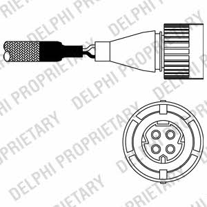 Delphi ES10254-12B1 Датчик кисневий / Лямбда-зонд ES1025412B1: Купити в Україні - Добра ціна на EXIST.UA!