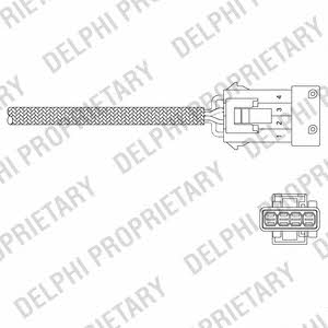Delphi ES11035-12B1 Датчик кисневий / Лямбда-зонд ES1103512B1: Приваблива ціна - Купити в Україні на EXIST.UA!