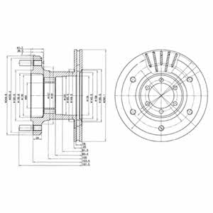 Delphi BG9453 Диск гальмівний передній вентильований BG9453: Приваблива ціна - Купити в Україні на EXIST.UA! BG9453 Delphi Диск гальмівний передній вентильований